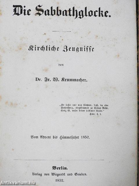 Die Sabbathglocke II-III. (gótbetűs)