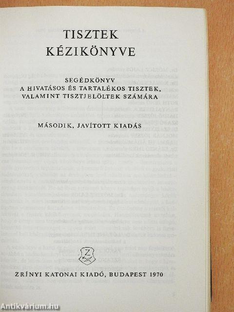 Tisztek kézikönyve
