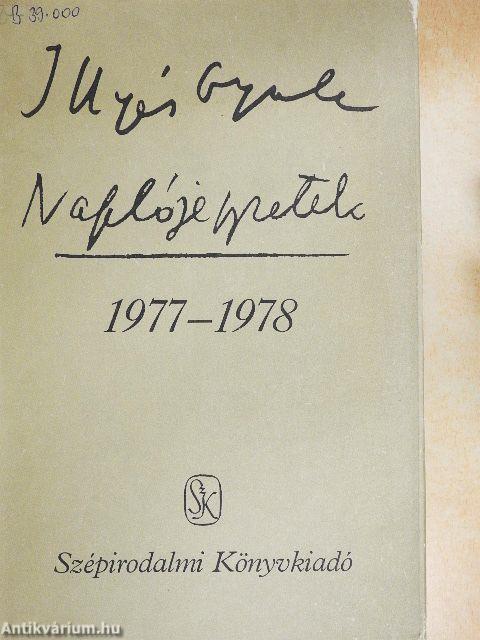 Naplójegyzetek 1977-1978
