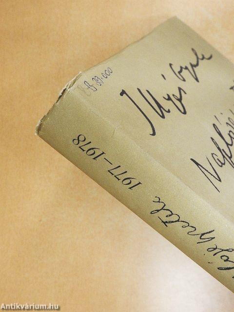 Naplójegyzetek 1977-1978