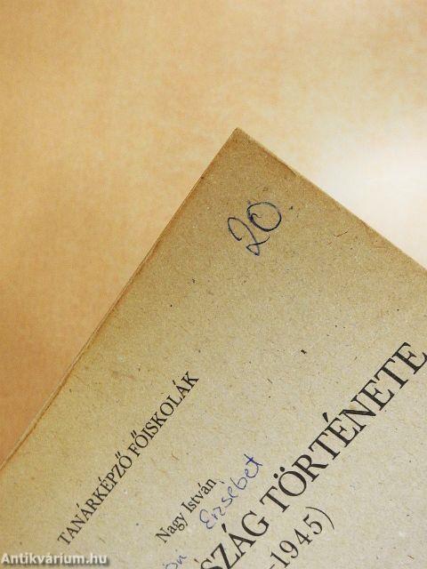 Magyarország története 1918-1945