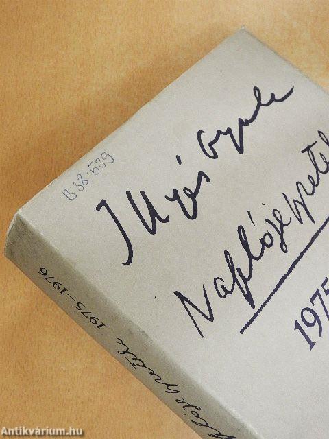 Naplójegyzetek 1975-1976