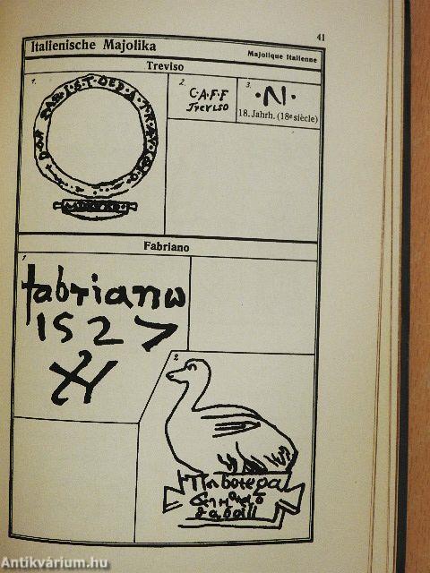 Führer für Sammler von Porzellan und Fayence, Steinzeug, Steingut usw.