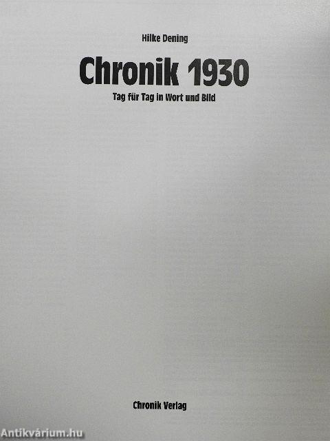 Chronik 1930
