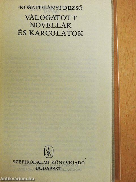 Válogatott novellák és karcolatok