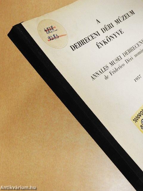 A Debreceni Déri Múzeum évkönyve 1957