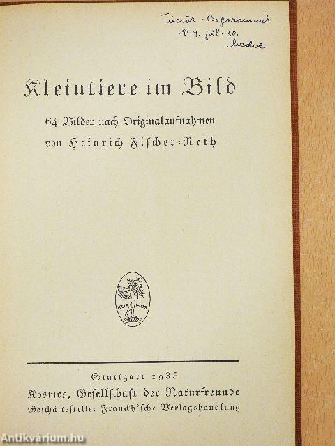 Kleintiere im Bild (gótbetűs)