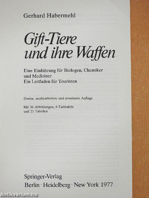 Gift-Tiere und ihre Waffen