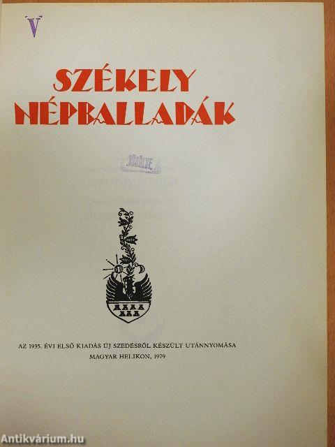 Székely népballadák