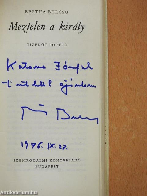 Meztelen a király (dedikált példány)