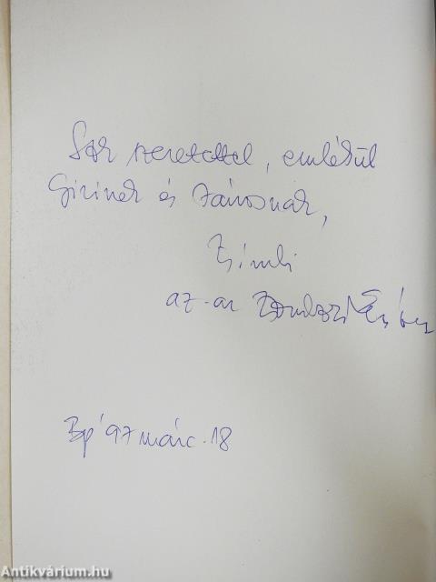 Zsombori Erzsébet (dedikált példány)