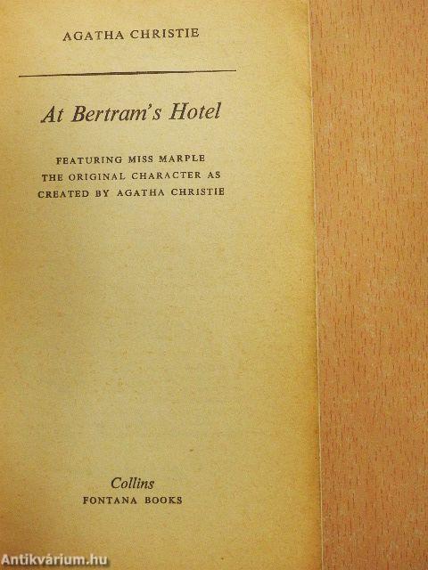 At Bertram's Hotel