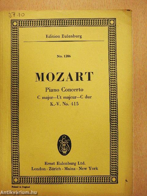 Concerto C major for Pianoforte and Orchestra
