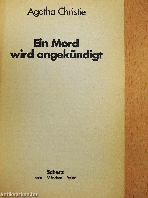 Ein Mord wird angekündigt