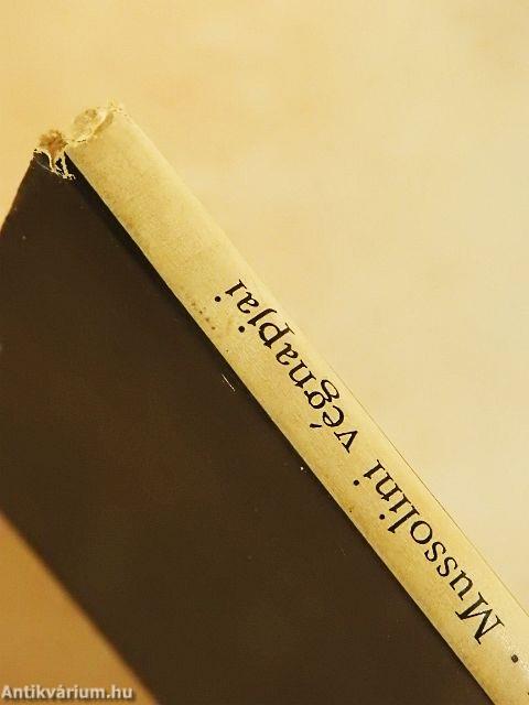 Mussolini végnapjai