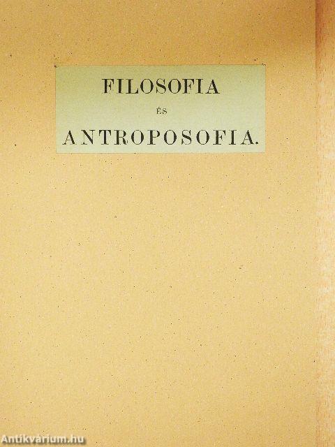 Filosofia és antroposofia