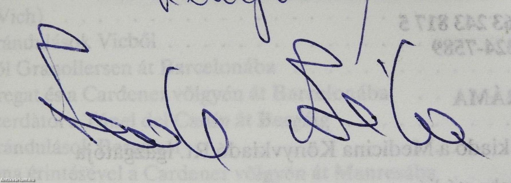 Katalónia (kétszeresen dedikált példány)