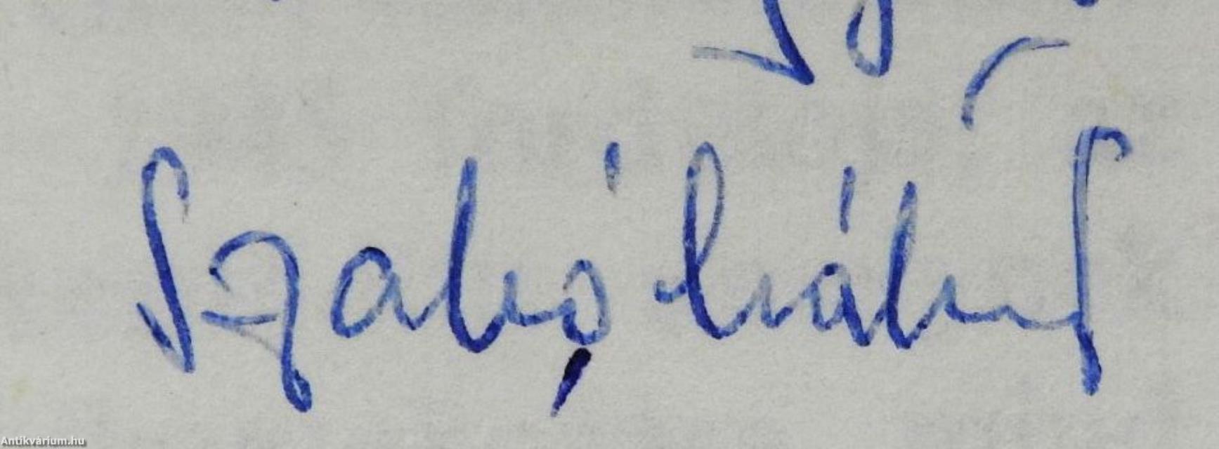 A szocializmus útján (többszörösen dedikált példány)