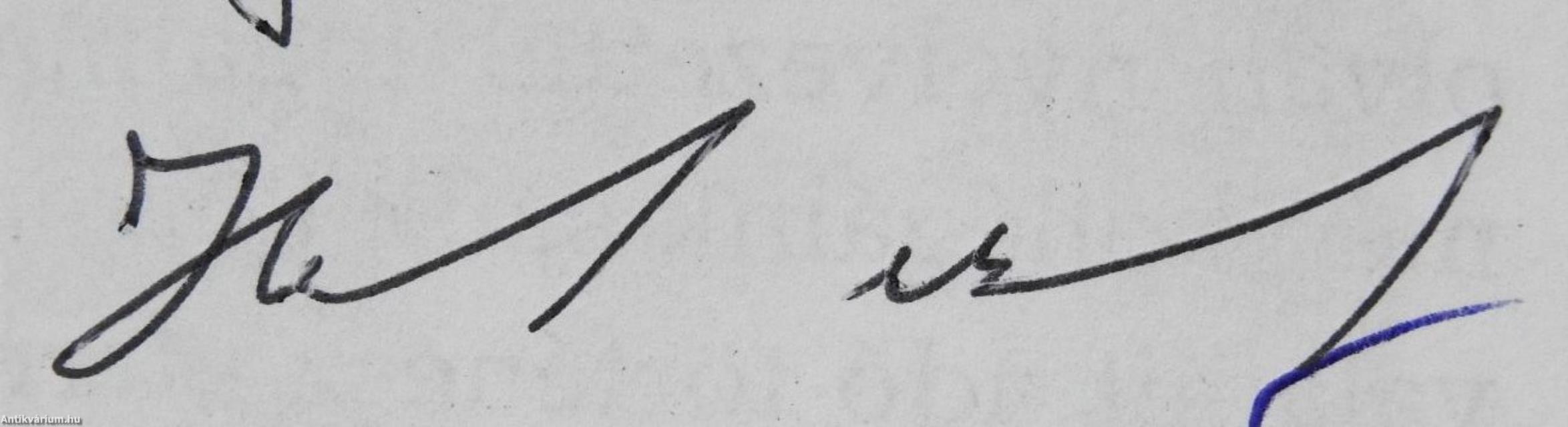 Emlékirat és történelem (többszörösen dedikált példány)