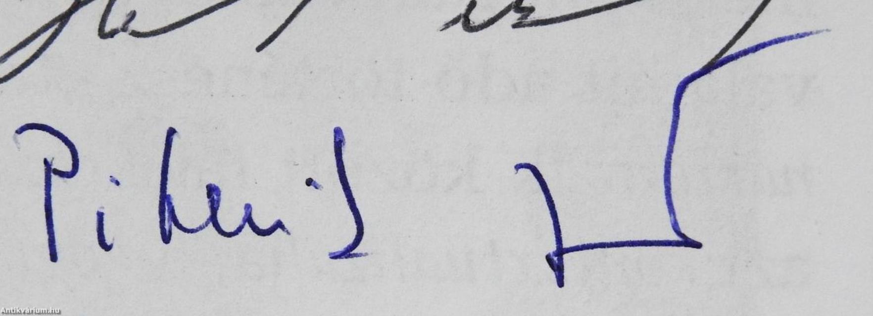 Emlékirat és történelem (többszörösen dedikált példány)