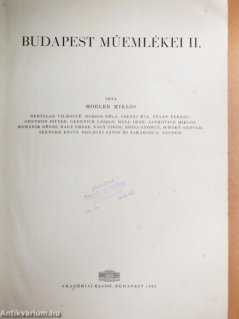 Budapest műemlékei II.