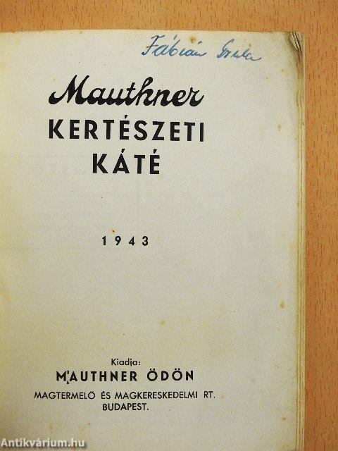 Mauthner Kertészeti Káté