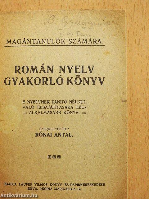 Román nyelv gyakorlókönyv