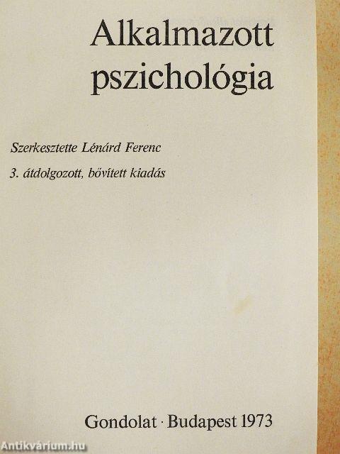 Alkalmazott pszichológia