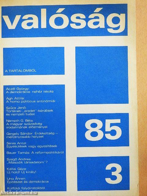 Valóság 1985. március