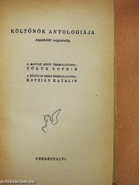 Költőnők antológiája