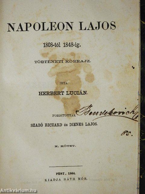 Napoleon Lajos IX-X. (töredék)