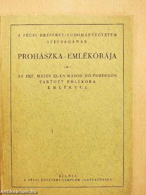Prohászka-emlékórája