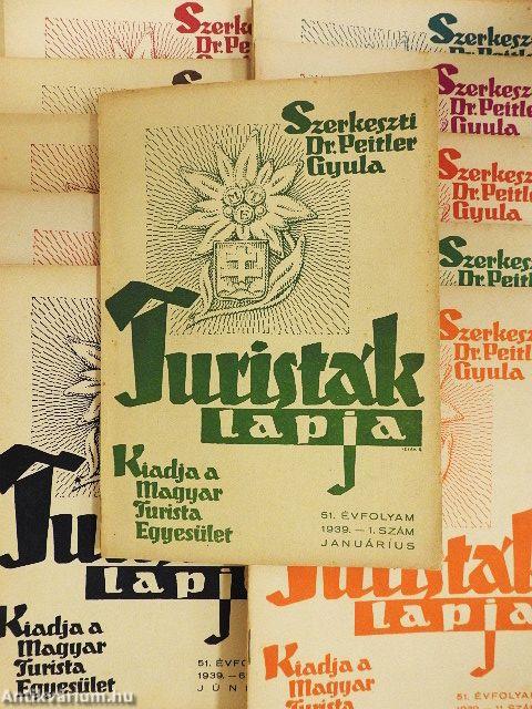 Turisták Lapja 1939. (nem teljes évfolyam)