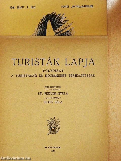 Turisták Lapja 1942. januárius-december