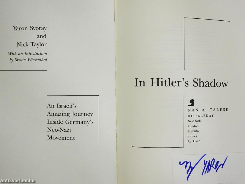 In Hitler's Shadow (aláírt példány)