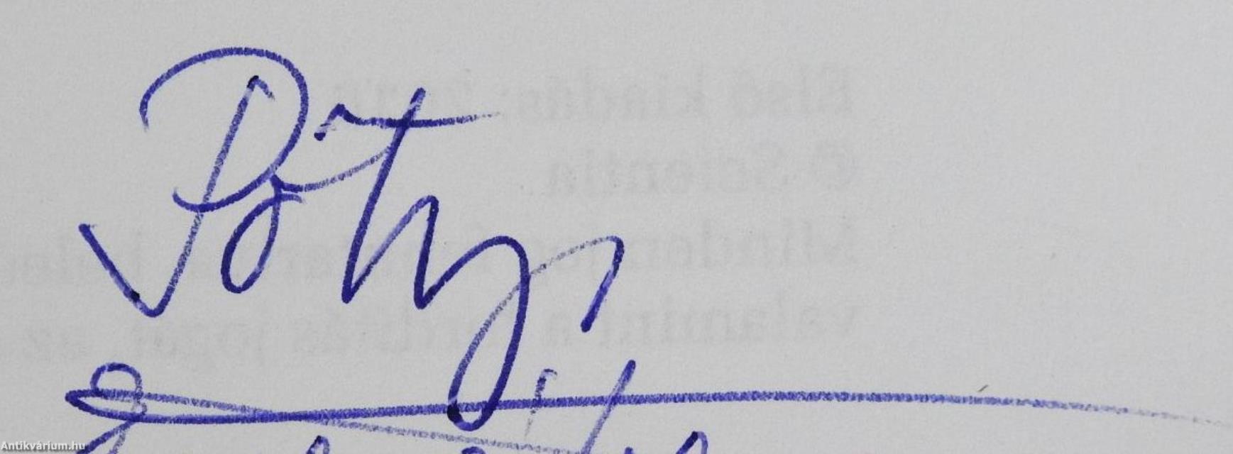 A tánc bűvöletében (dedikált példány)