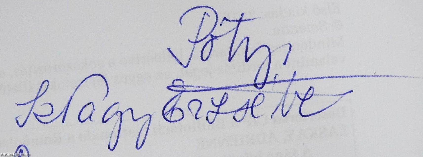 A tánc bűvöletében (dedikált példány)