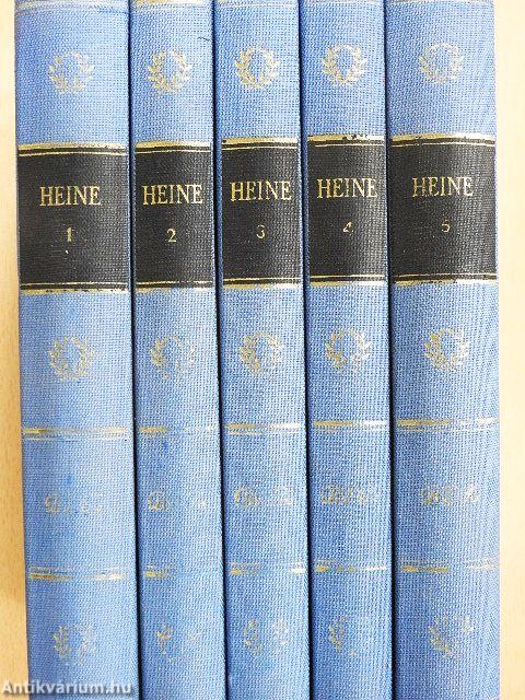 Heines Werke in fünf Bänden 1-5.