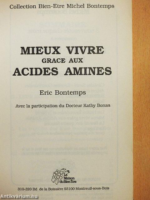 Mieux vivre grace aux acides amines