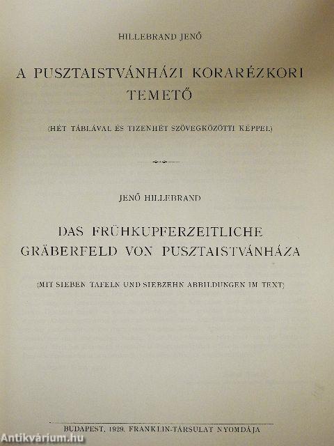A pusztaistvánházi korarézkori temető