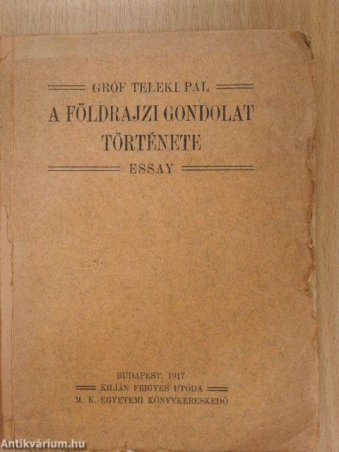 A földrajzi gondolat története