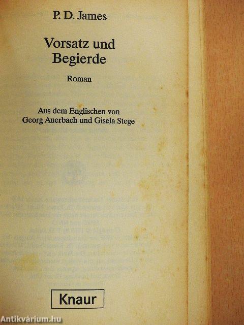 Vorsatz und Begierde