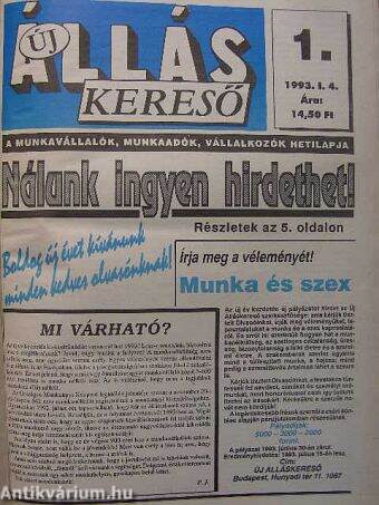 Új Álláskereső 1993. január 4. - december 31.