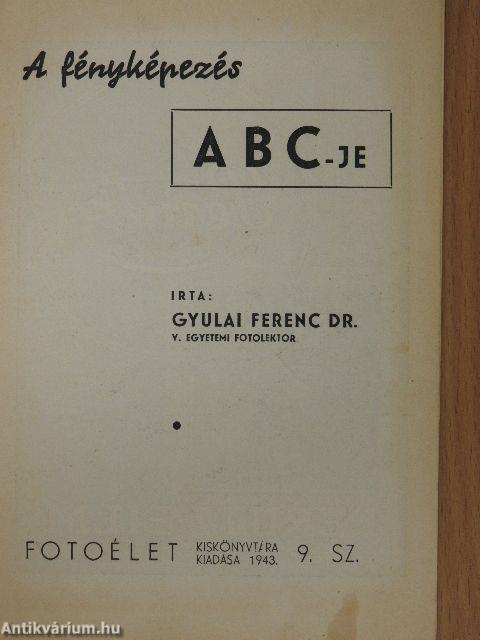 A fényképezés ABC-je