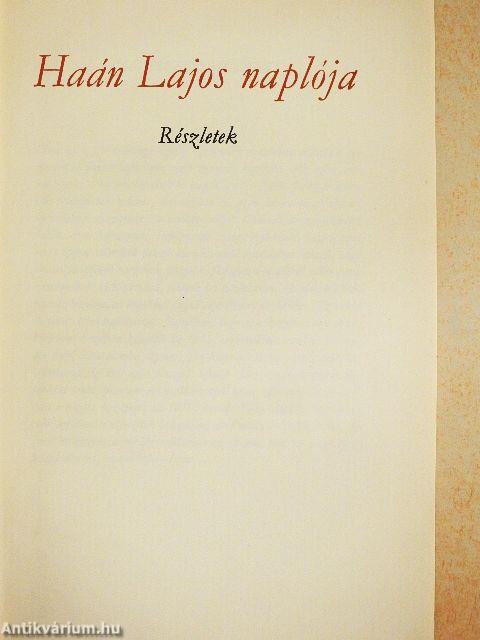 Haán Lajos naplója