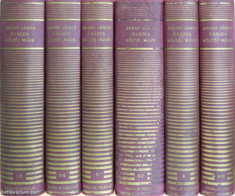 Arany János összes költői művei I-X.