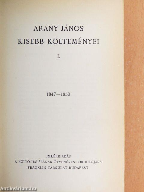 Arany János összes költői művei I-X.