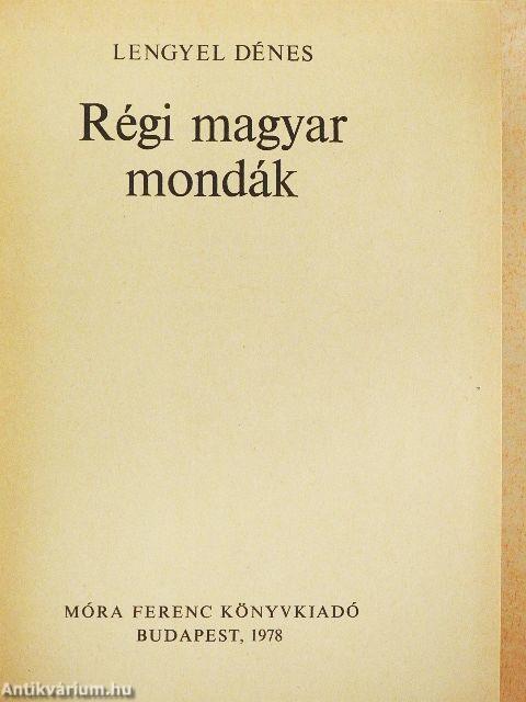 Régi magyar mondák