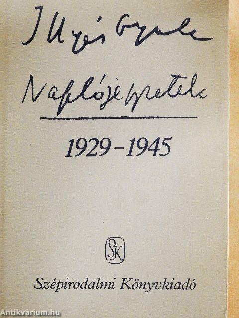 Naplójegyzetek 1929-1945