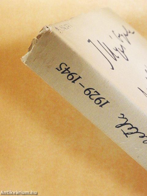 Naplójegyzetek 1929-1945